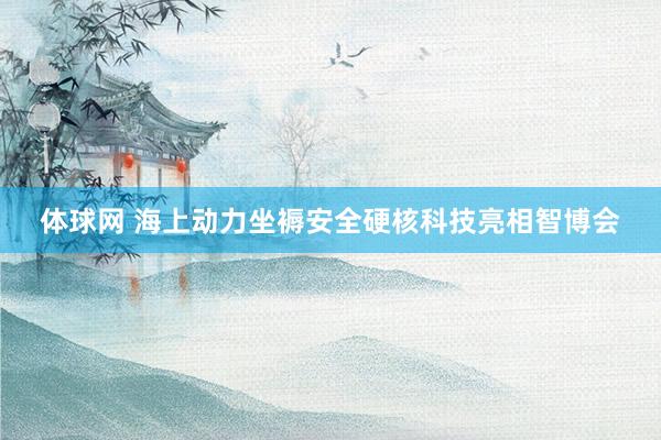 体球网 海上动力坐褥安全硬核科技亮相智博会
