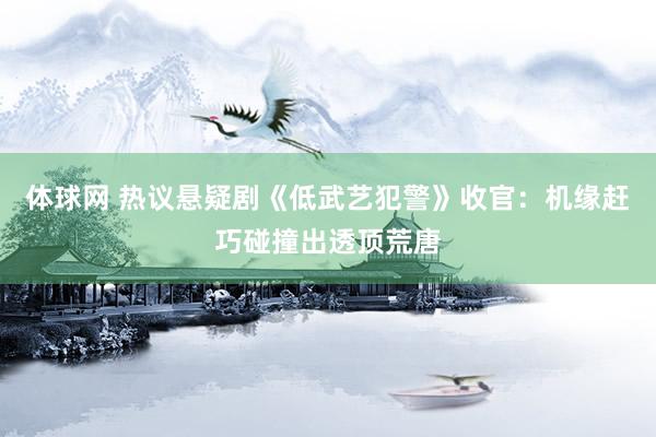 体球网 热议悬疑剧《低武艺犯警》收官：机缘赶巧碰撞出透顶荒唐