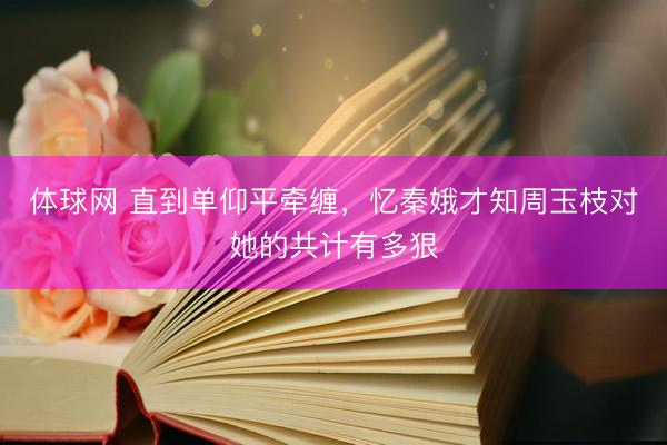 体球网 直到单仰平牵缠，忆秦娥才知周玉枝对她的共计有多狠