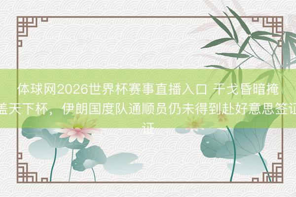体球网2026世界杯赛事直播入口 干戈昏暗掩盖天下杯，伊朗国度队通顺员仍未得到赴好意思签证